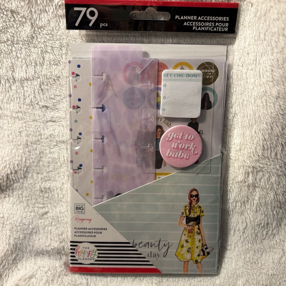 🎀🗒️ Brand New 79 Piece Happy Planner RongRong Accessories Pack 🗒️🎀